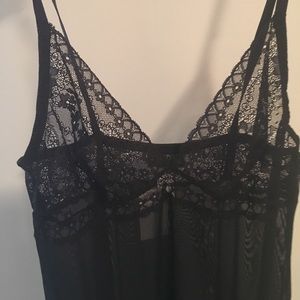 La Perla black sheer chemise (M)- new with tags